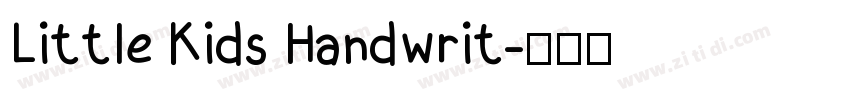 Little Kids Handwrit字体转换